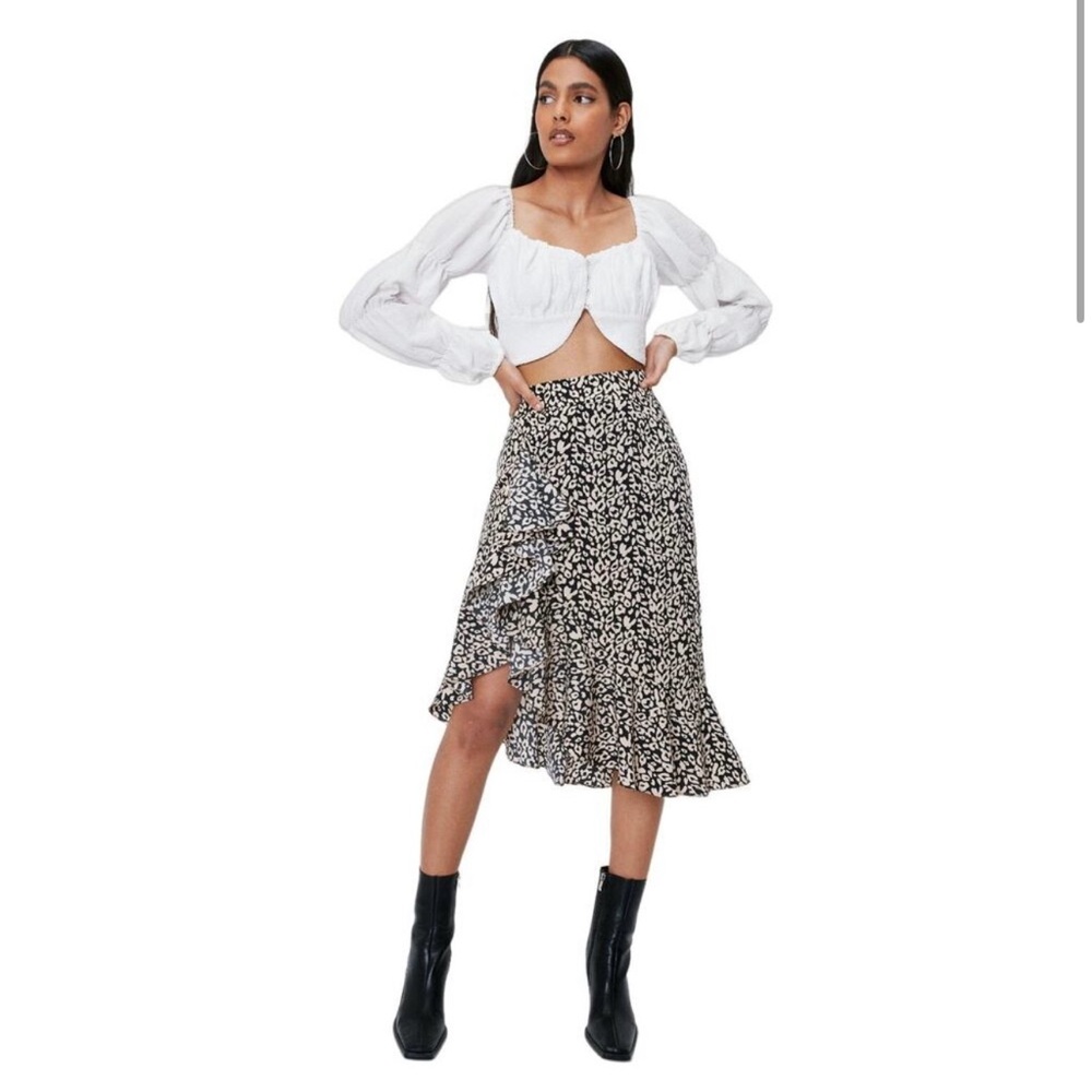 Nasty Gal Leopard Skirt